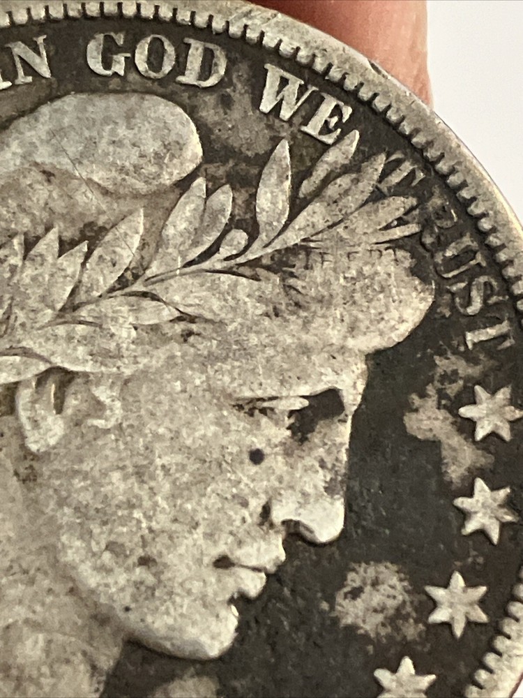 1901 s barber half dollar Vg Plus