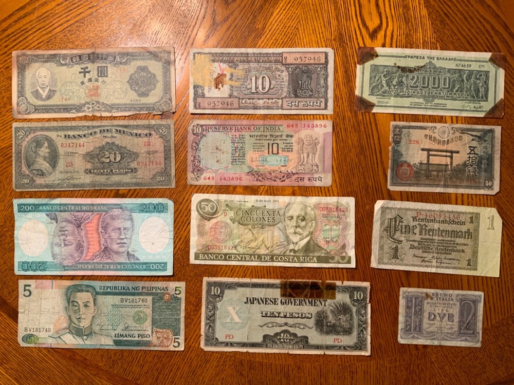 Vintage Banknote Lot , World Wide.