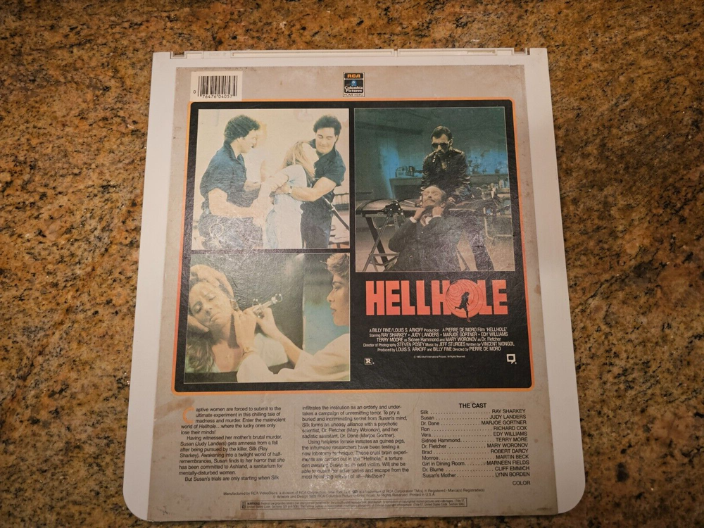RARE & VINTAGE HELLHOLE CED VIDEODISC
