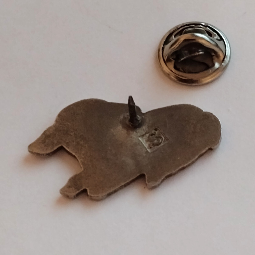 White Lamb Sheep Lapel Tack Pin