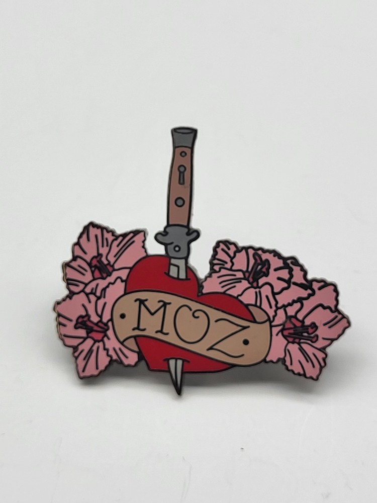 MOZ Enamel heart pin hat backpack pin