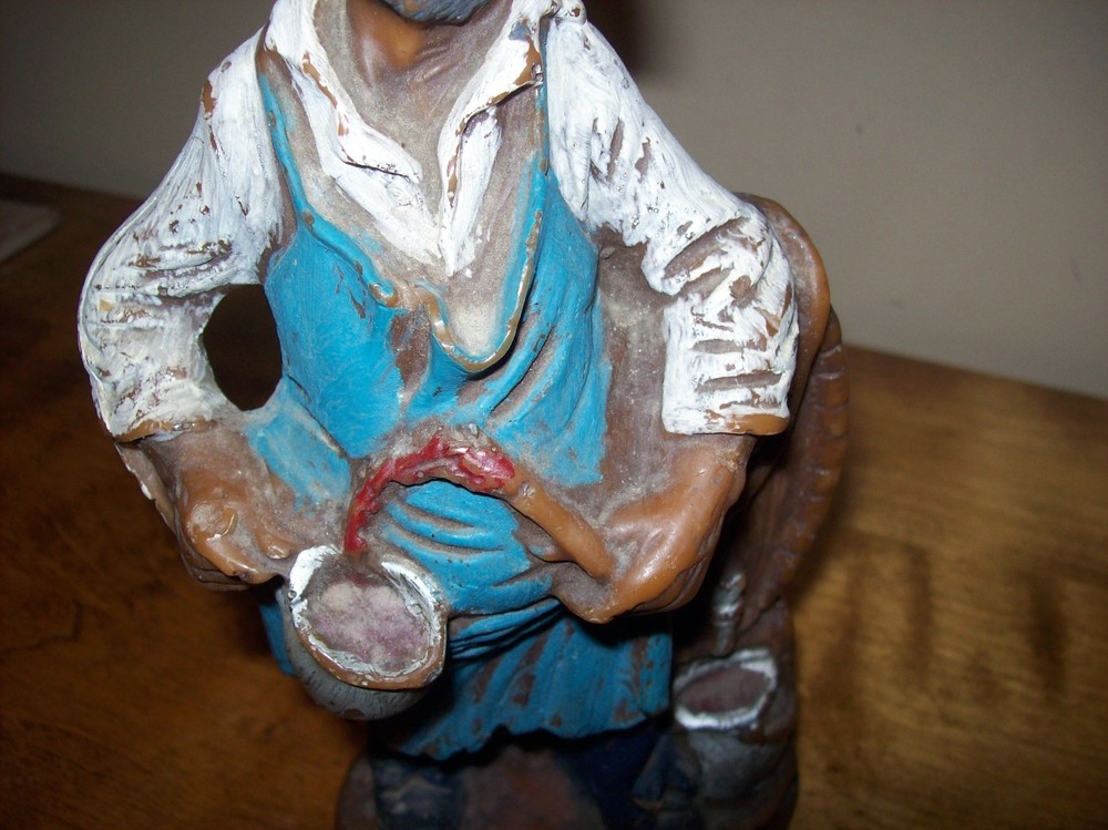 Vintage Bartender Keg Pourer Bar SOLID CARVED Candle