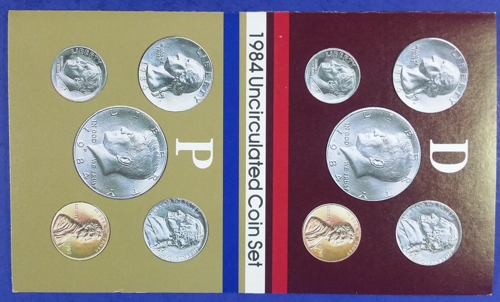 1984 U.S. Mint Set, 10 Coins, Uncirculated (014)