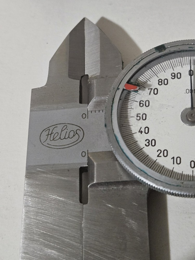 HELIOS Dial Caliper 0-7" Range .001" Graduation Stainless Germany