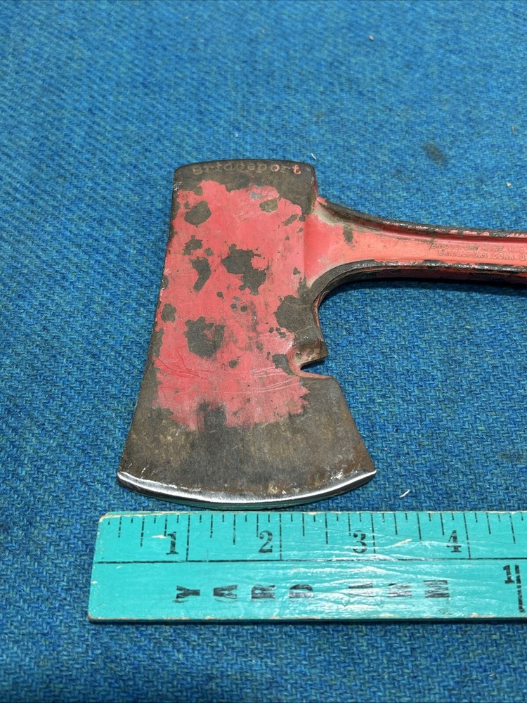 Vintage Bridgeport Metal Handle Hatchet Axe