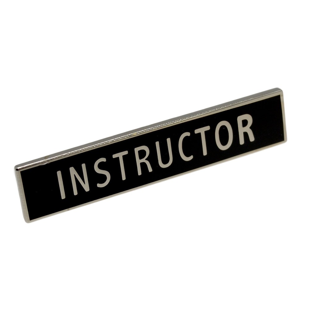 Instructor Citation Bar Police Certification Merit Award Lapel Pin