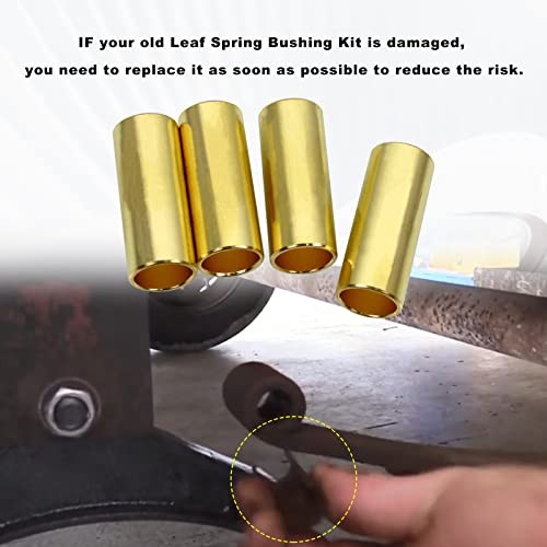 Piece Trailer Leaf Spring Bushing Kit Brass Shackle Bushing for Trailer 16