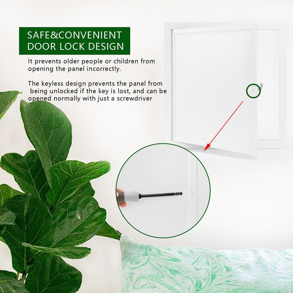Metal Access Panel 24 x 24, Access Panel with Screwdriver Latch, Galvanized Stee