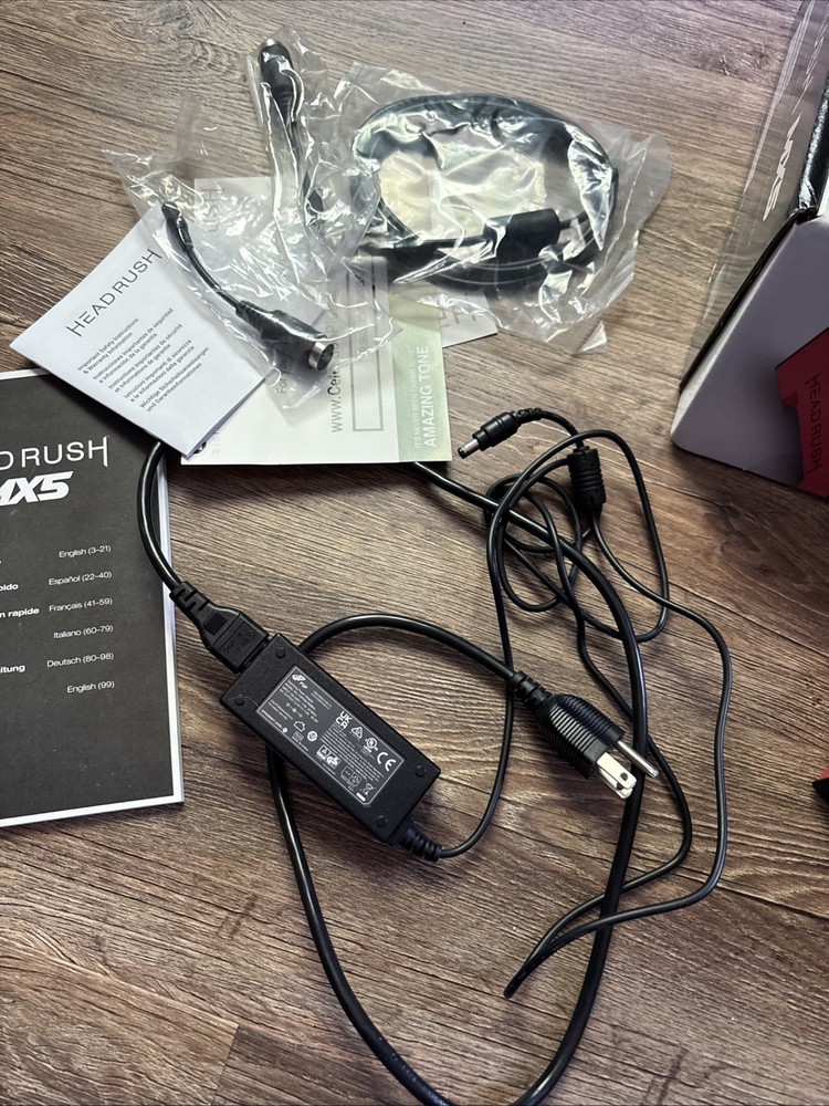 Headrush MX5 Multi Effects Guitar Compact Professional Processor & Power Adapter