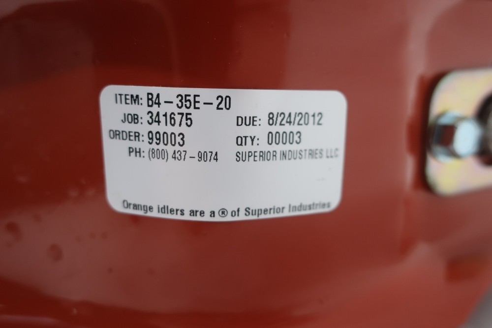 Superior Industries B4-35E-20 Conveyor Roller