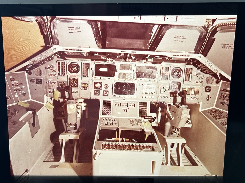 1977 NASA KSC Space Shuttle Orbiter Cockpit Controls Presentation Transparency