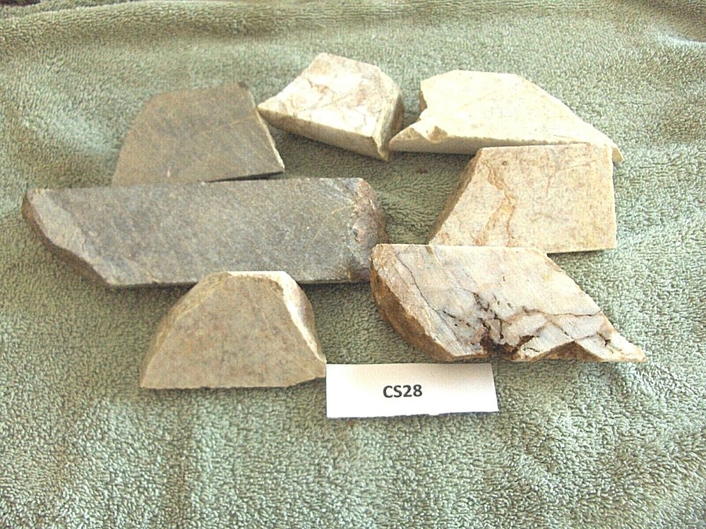 Split Core Samples From Alaska Gold Mine 7 Pieces CS28