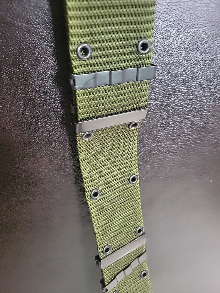 MILITARY GREEN US COMBAT ADJUSTABLE BELT - SIZE LARGE