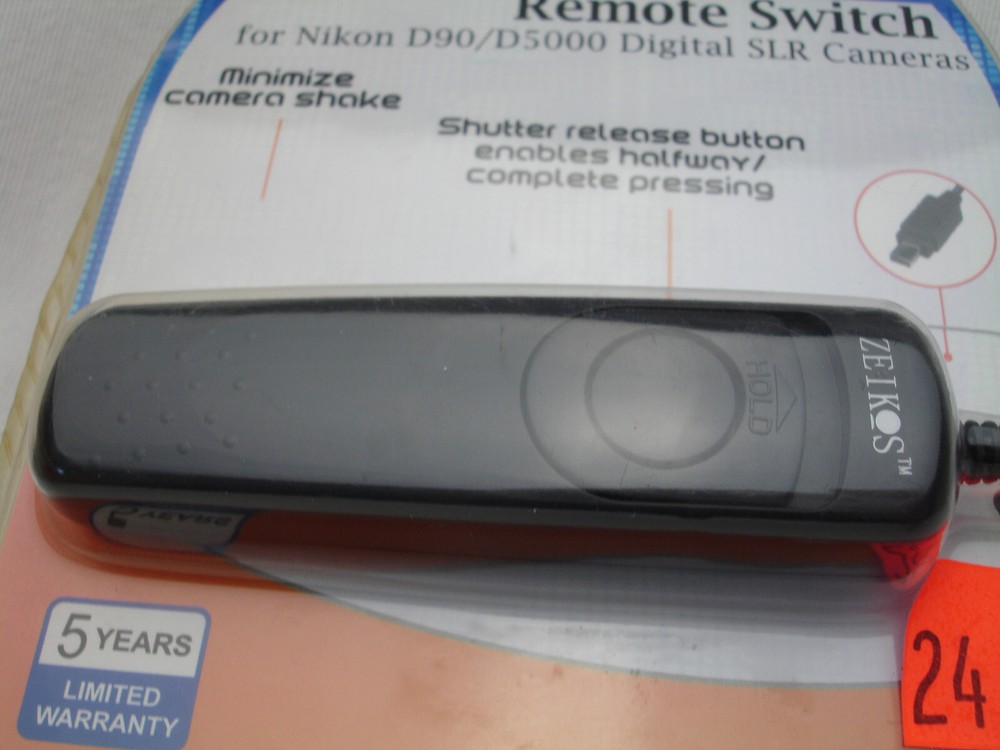 Zeikos Remote Switch for Nikon D90 D5000 Camera