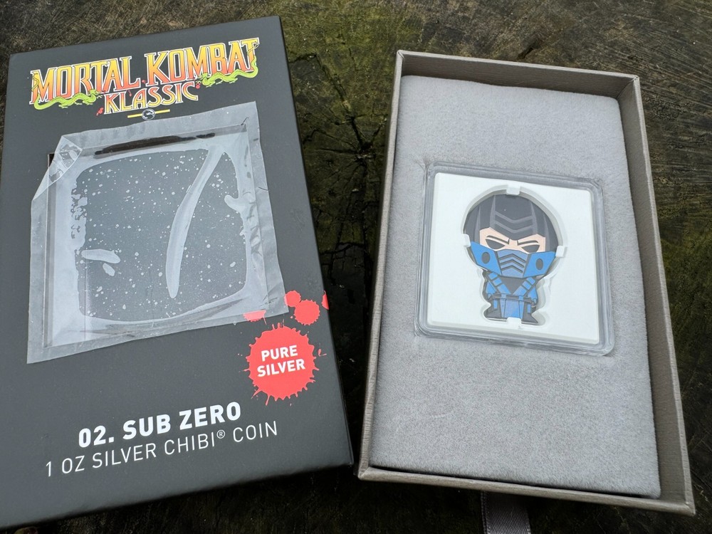 Mortal Kombat Klassic Sub Zero Chibi Proof 2022 Niue