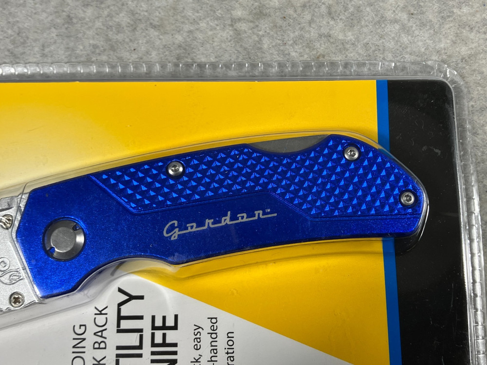 New Gordon Folding Lock Back Utility Knife Quick Easy One Hand Operation