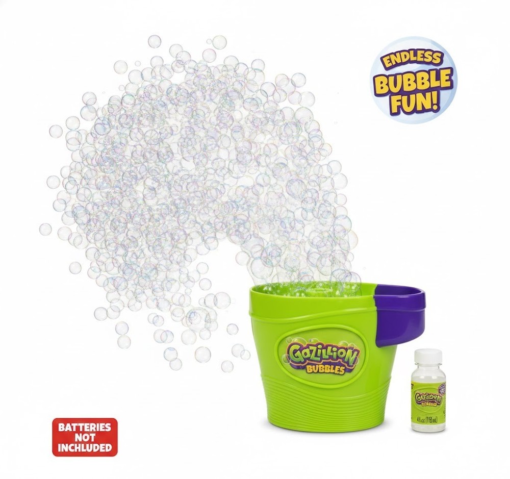 Gazillion Bubbles Tornado Machine Kids Outdoor Bubble Maker w/ Solution New