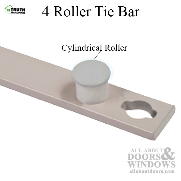 Truth Hardware 4 Roller Tie Bar, Multipoint Lock, 58.9"