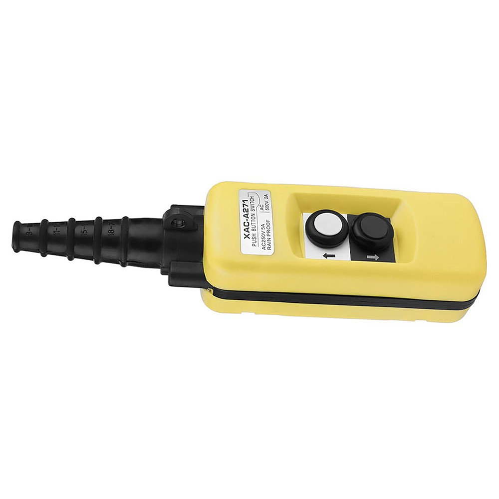 New Crane Chain Hoist Push Button Switch Lifting Pendant Controller 2 Buttons