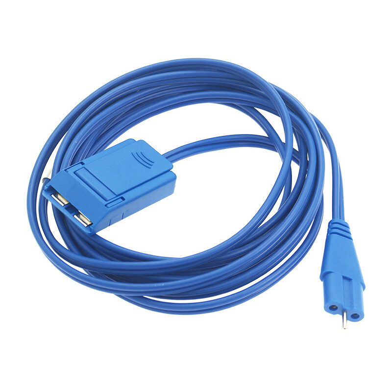 REM American Plug Electrosurgical Electrode Negative Plate Connection Cable/Wire