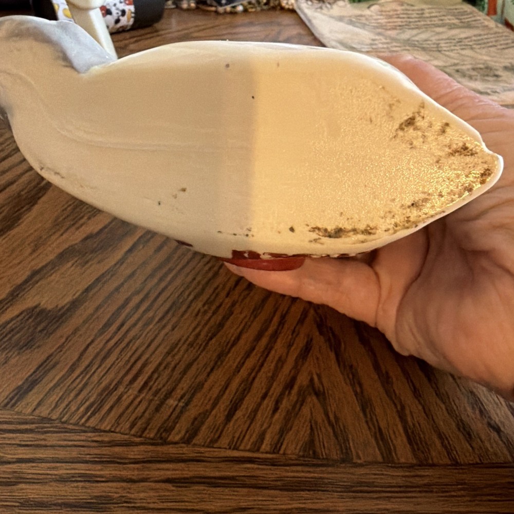 Ceramic Vase/ Match Holder Apple Seed With Mouse