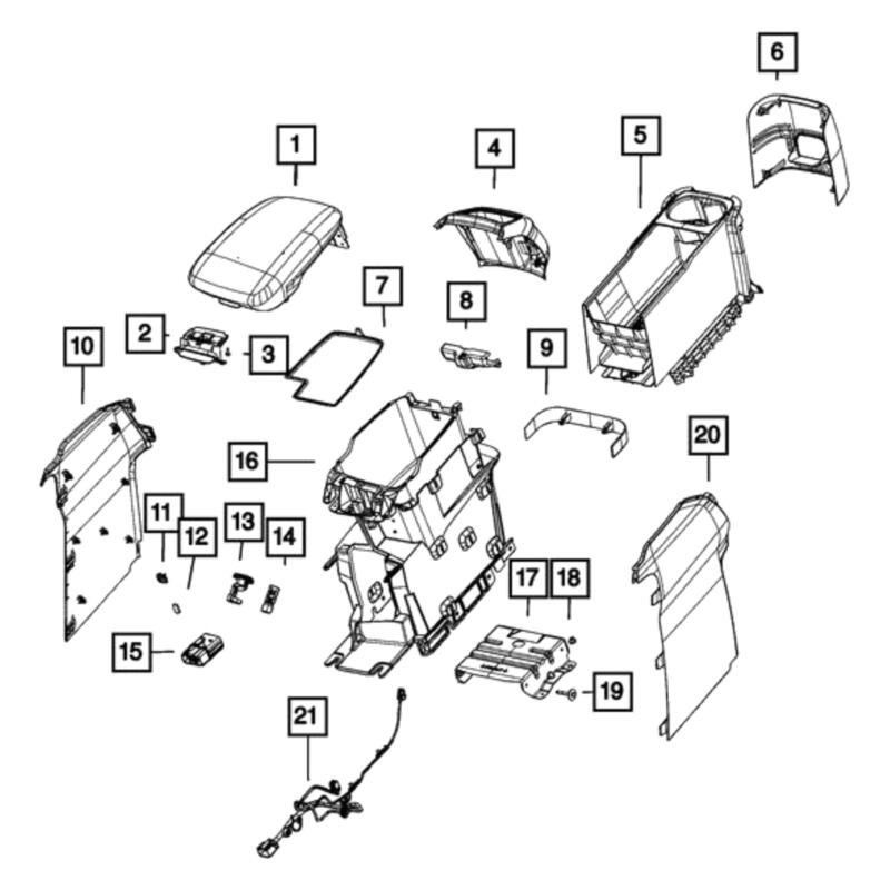 Chrysler 68448286AA Front Audio Auxiliary Jack