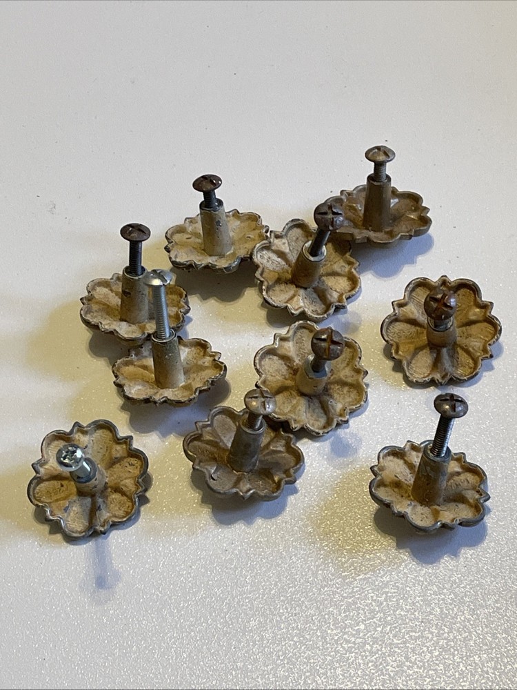 Vintage Flower 14 Flower Drawer Knobs Pulls