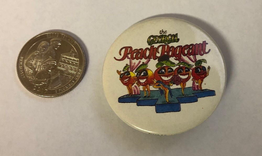 The Georgia Peach Pageant Button Pin
