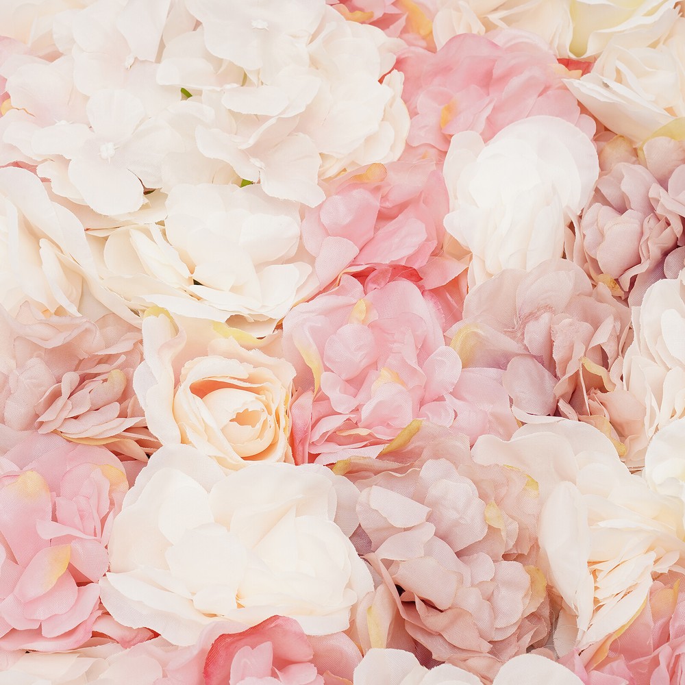 Reusable Artificial Flower Wall Panel Silk Rose Flower Panel For Wedding Hotel