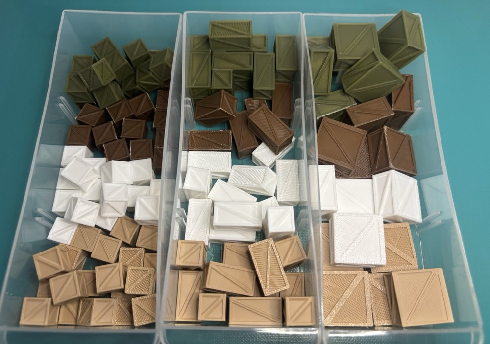 HO Scale Wood Look Crates three sizes available