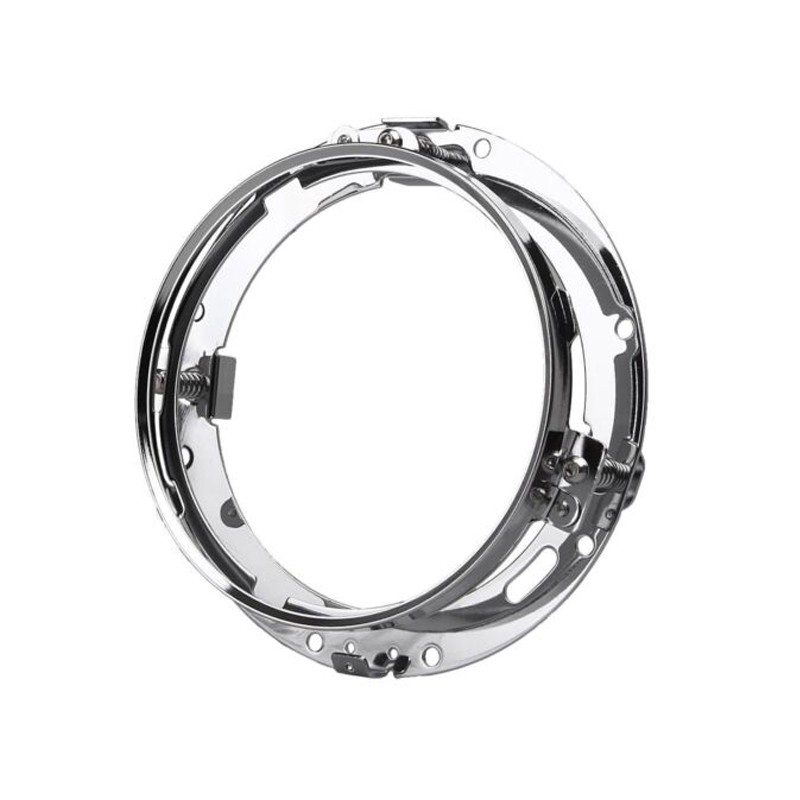 Chrome Fits for 1994-13 Harley Electra Glide 7" Headlight Ring Bracket Mounting