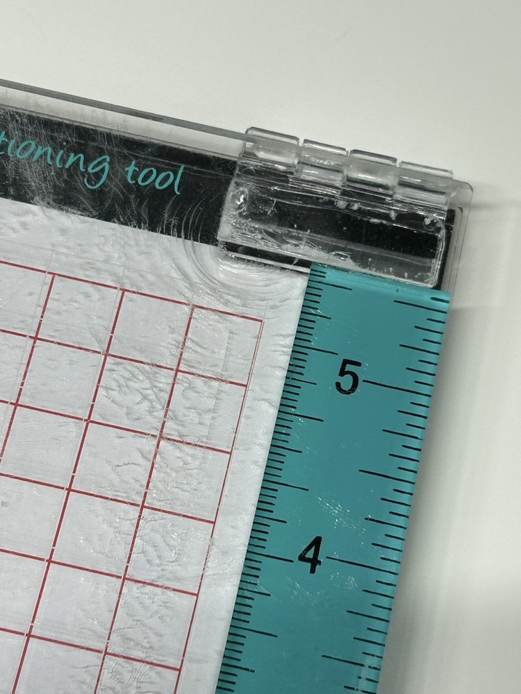 Hampton Art STAMP PERFECT Stamp Positioning Tool, 3 Magnets, Foam Insert