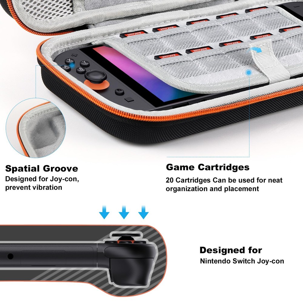Lmcpa Carrying Case for Nintendo Switch 2 2 Case, Orange