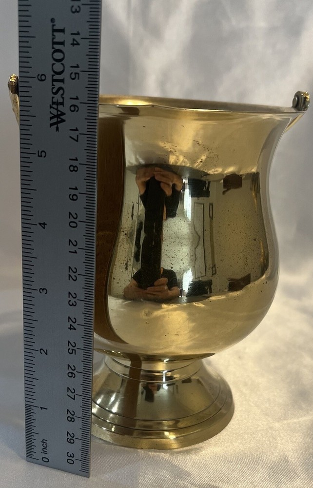 International Silver Co. Hand Made Pot Brass Over Silverplate