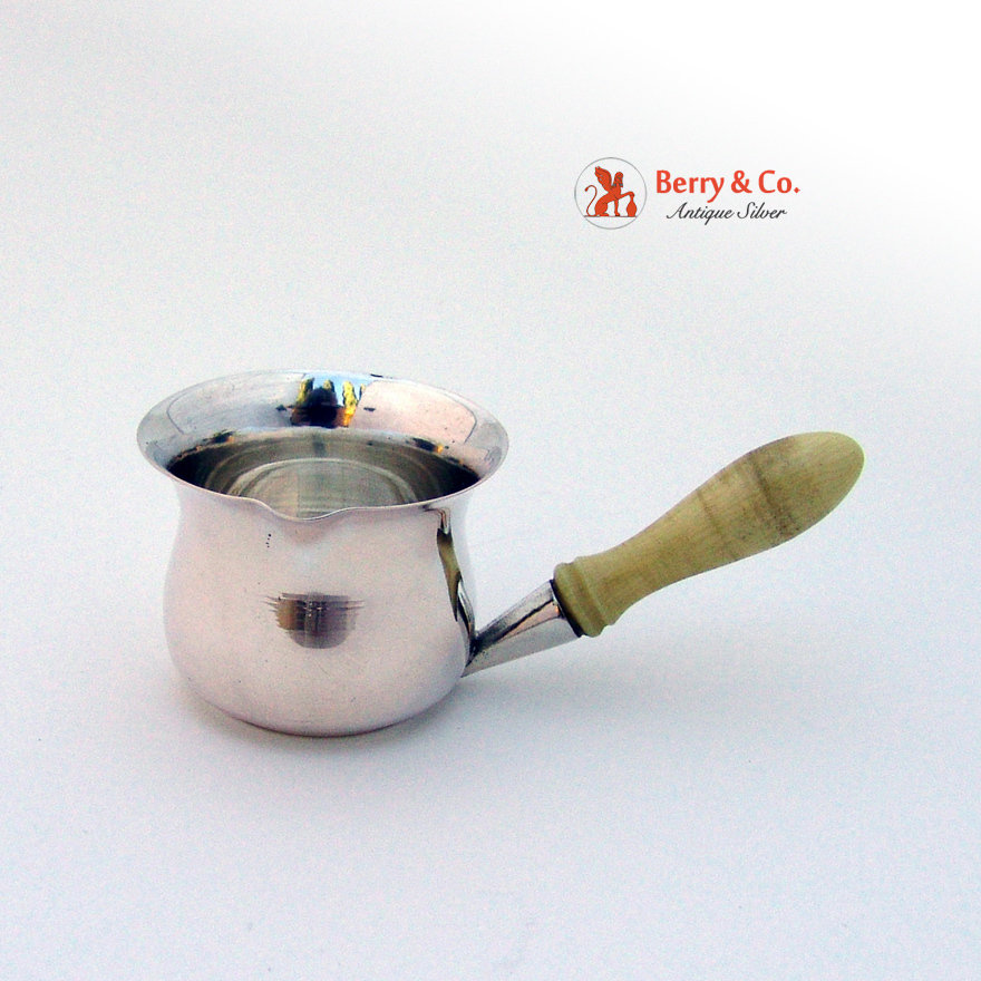 Miniature Gravy Boat 800 Silver Italy 1940