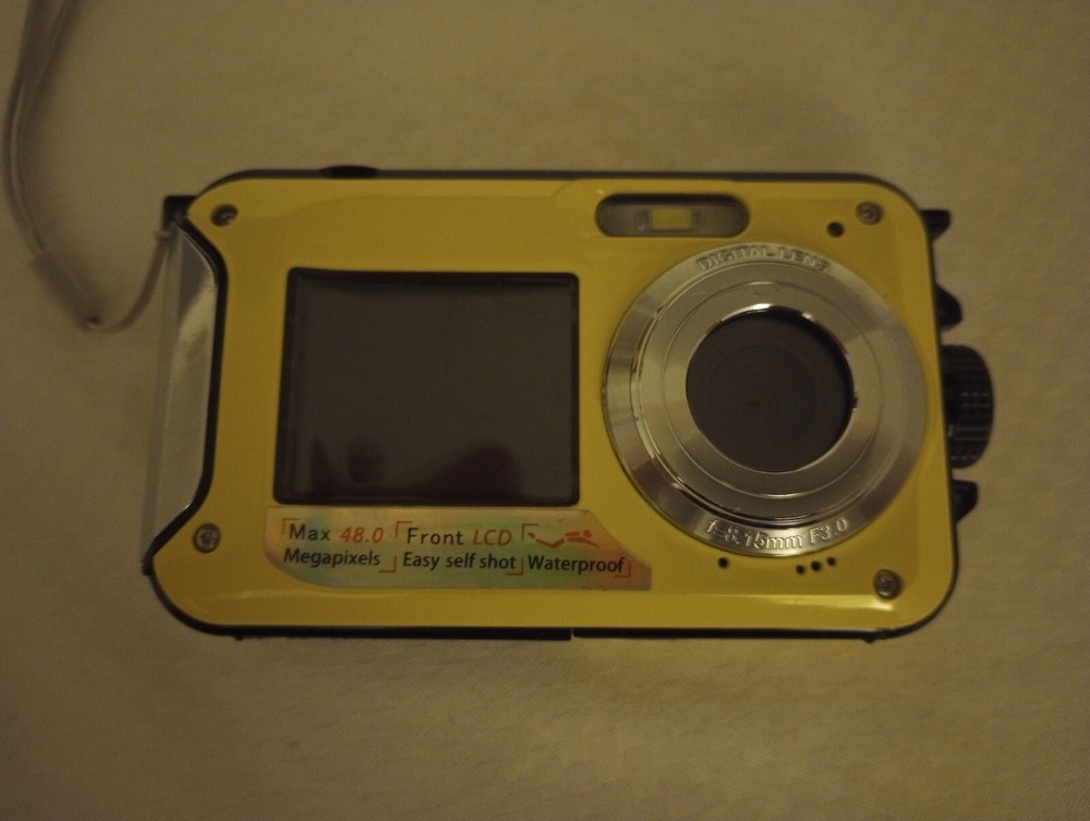 Underwater Camera Waterproof Digital Camera Selfie Dual Screen