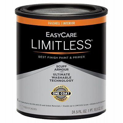EasyCare LLIEM-QT Limitless Interior Paint & Primer, Medium Base Eggshell