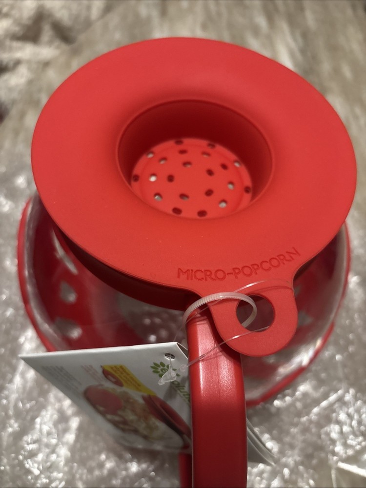 Ecolution Micro-Pop 3 Quart Microwave Popcorn Popper with Red