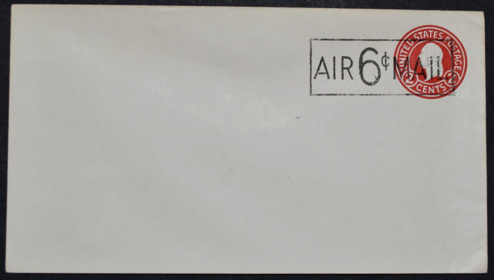 1945 US Sc. #UC8 die 8 air mail envelope, surcharged, mint, good shape
