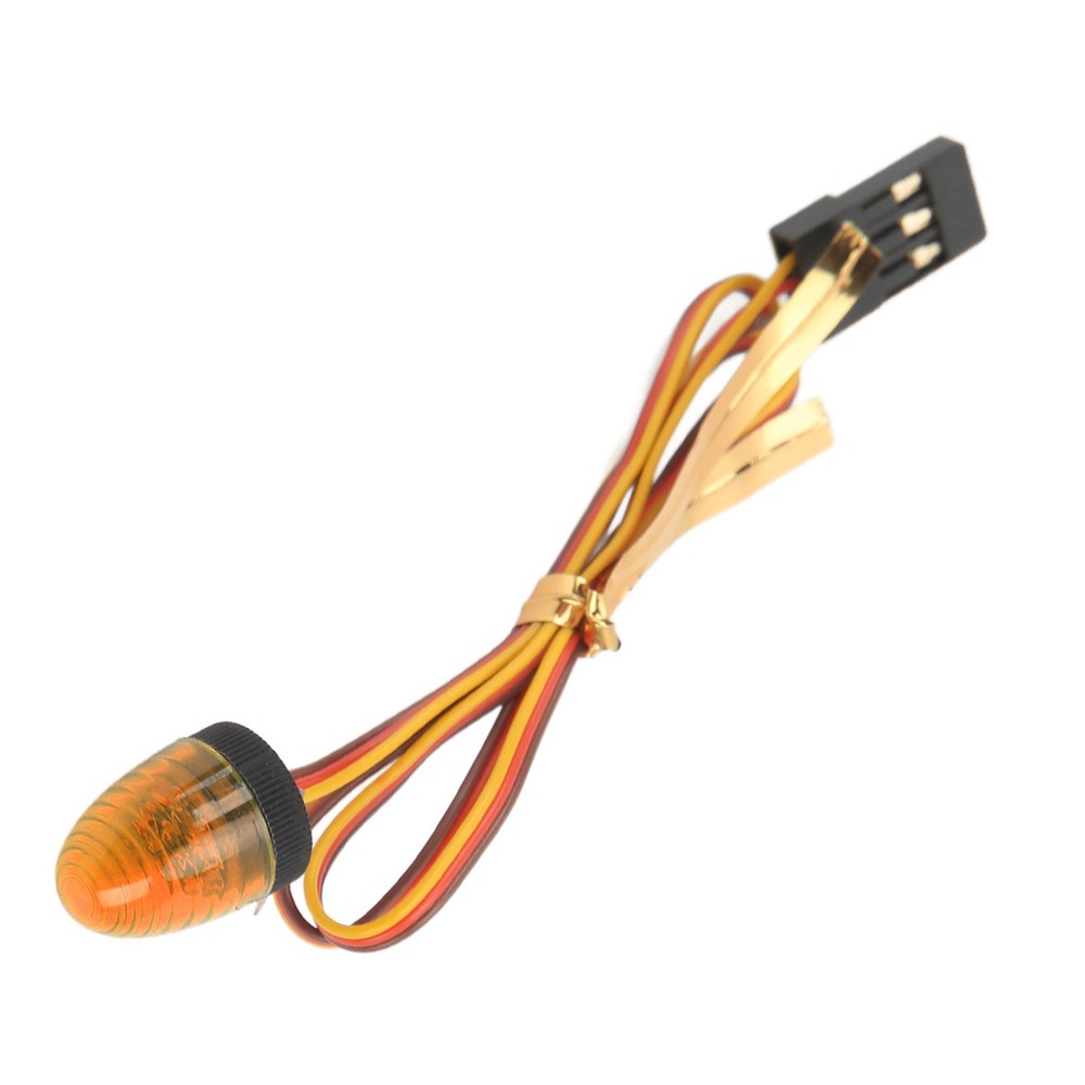 Yellow RC Car Alarming Light 5 Light Modes High Simulation Round Compact