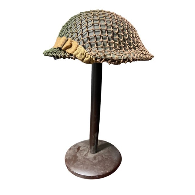 Canadian Armed Forces WW2 Helmet W/Two-Tone Netting