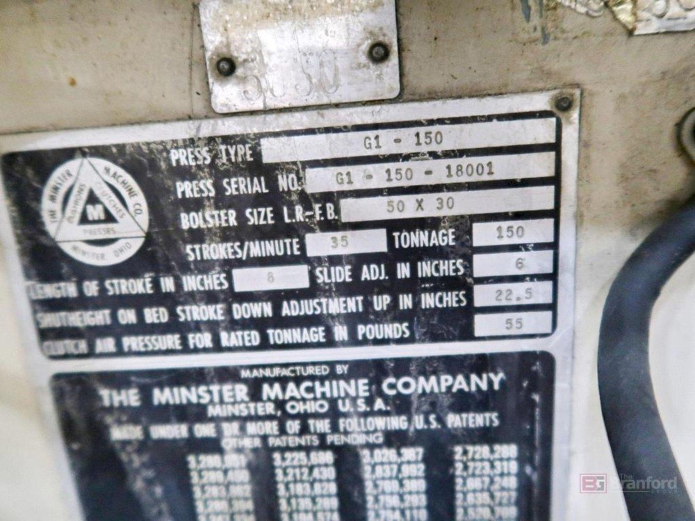 150 TON MINSTER G-150