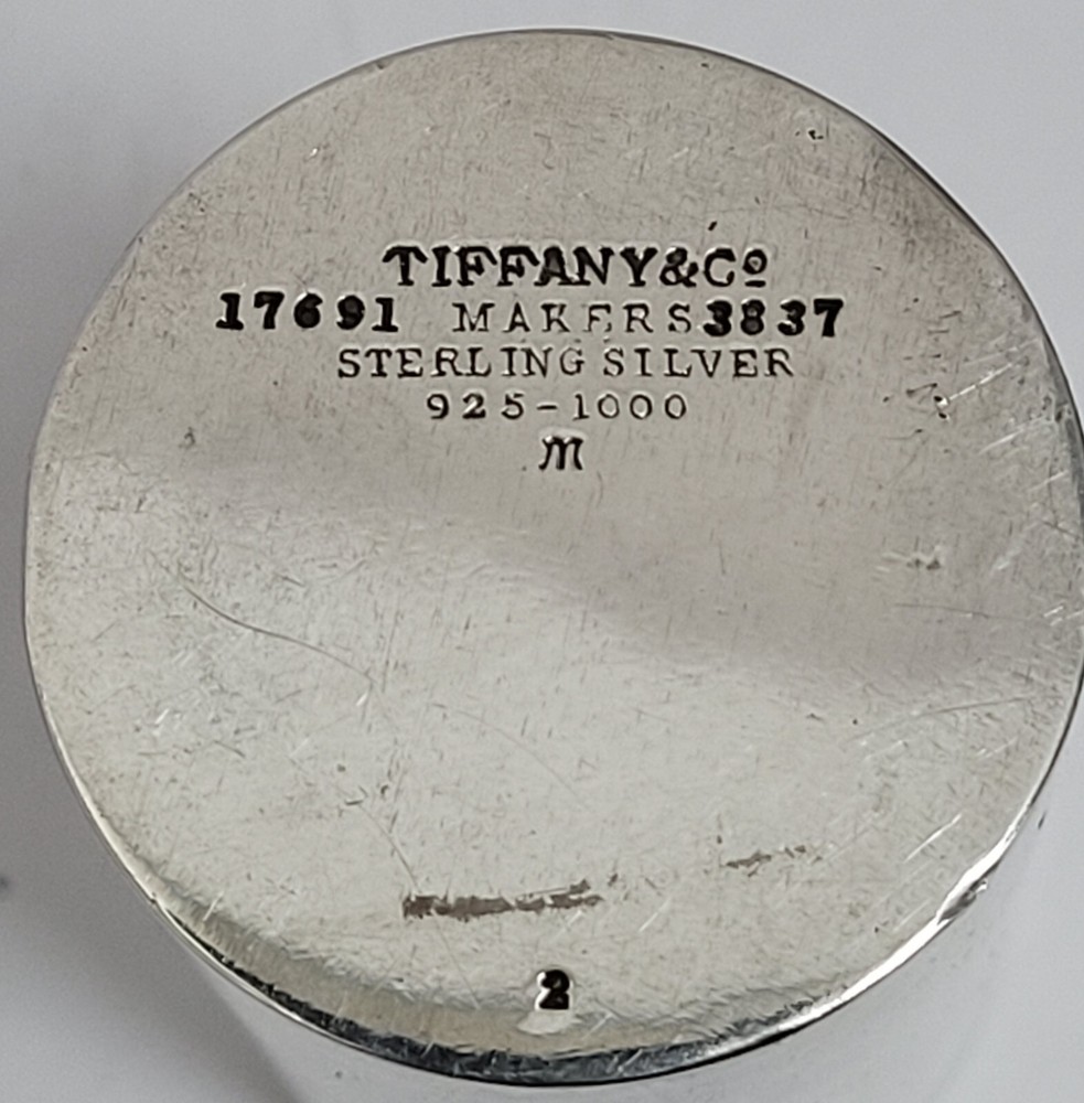 Tiffany Sterling Silver Perfume Bottle Vanity Mono
