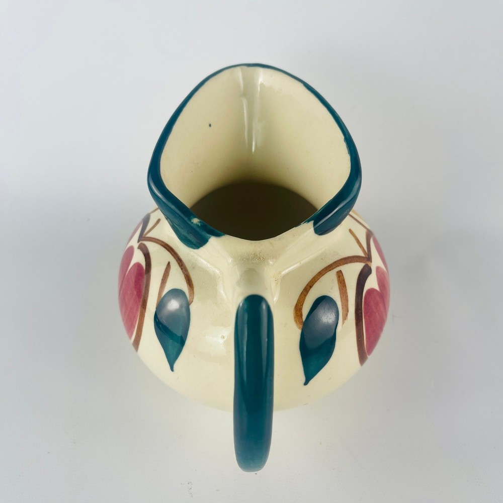 Purinton Pitcher Creamer Fruit Pattern Vintage