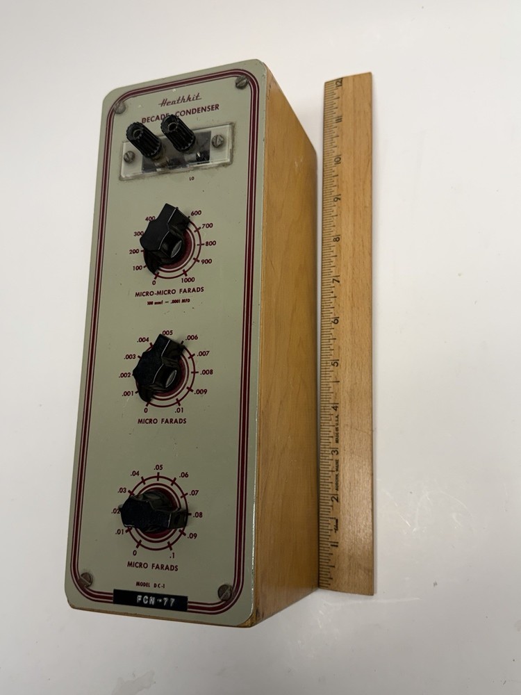 VINTAGE Heathkit DC-1 Decade Capacitor Condenser Capacitance Box
