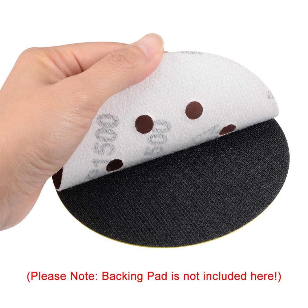 10Pcs 7 Inch 8 Hole Hook and Loop Sanding Disc 80 Grit Flocking Sandpaper