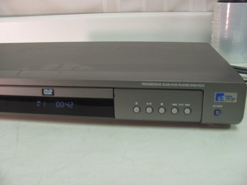 Samsung DVD-P231 DVD Player Progressive Scan No Remote TESTED