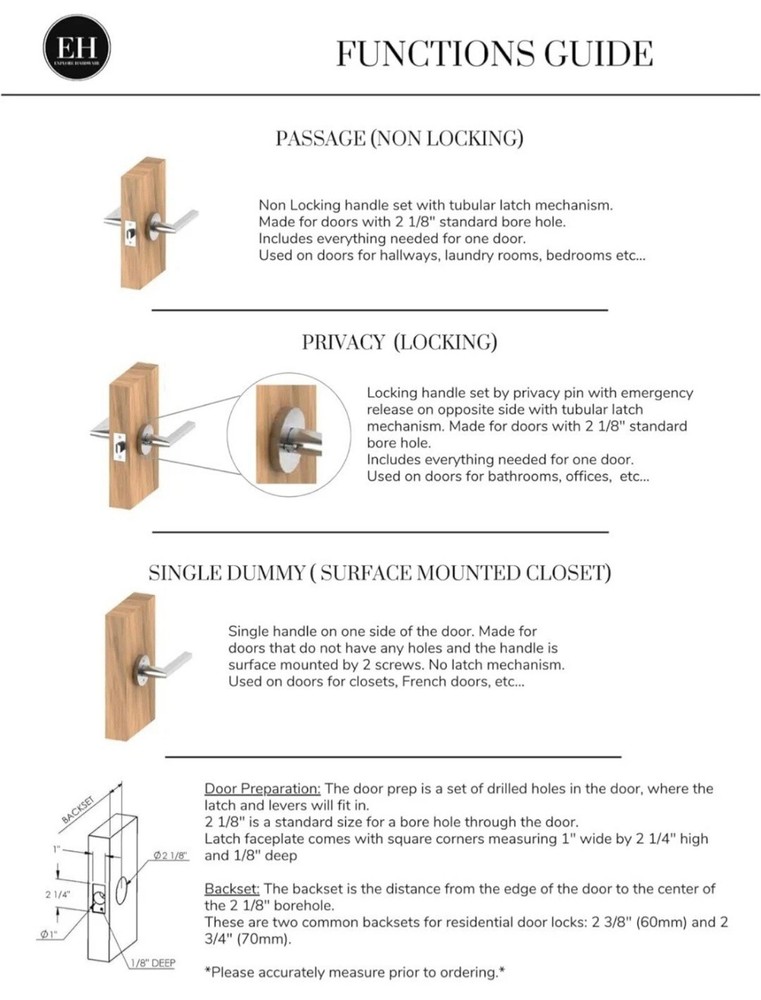 Geneva Model Solid Brass Lever Single Side Non-Turning Dummy Door Handle, Matte