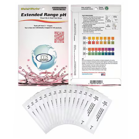 Industrial Test Systems 480104 Test Strips, Ph, 2-12, Pk30