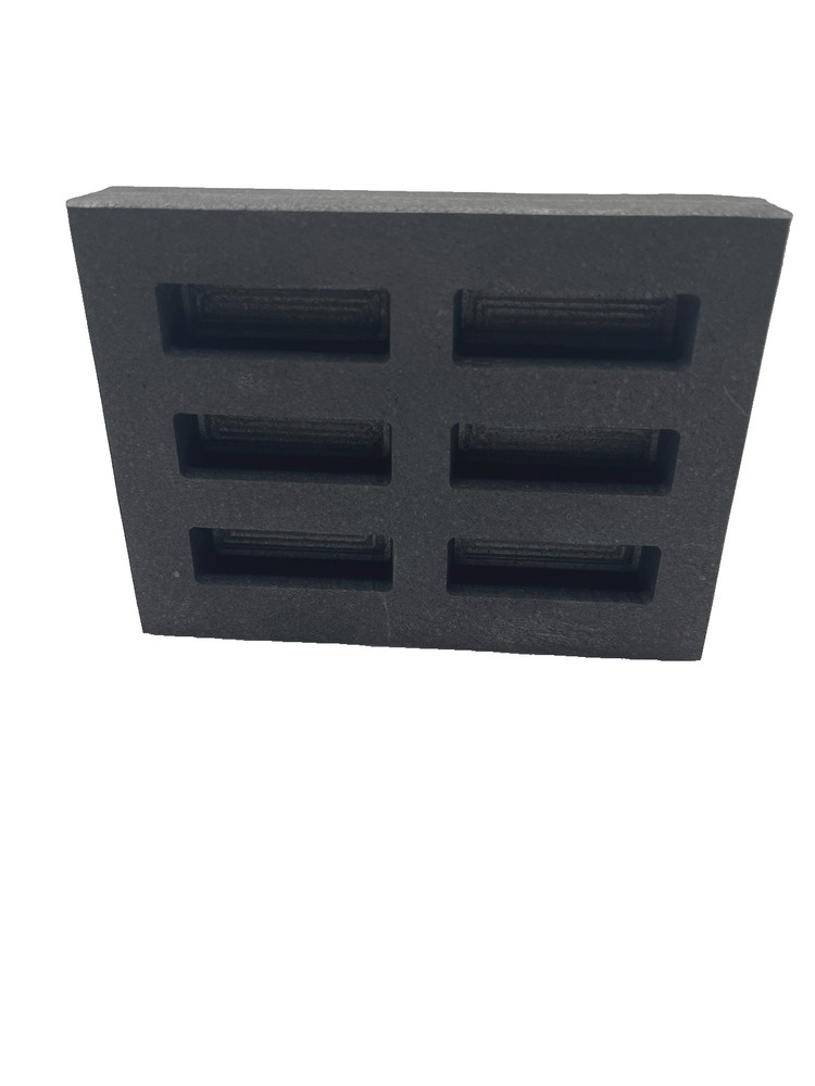 Graphite Ingot Mold For Casting (6) Cavity 2 oz Gold Kit Kat